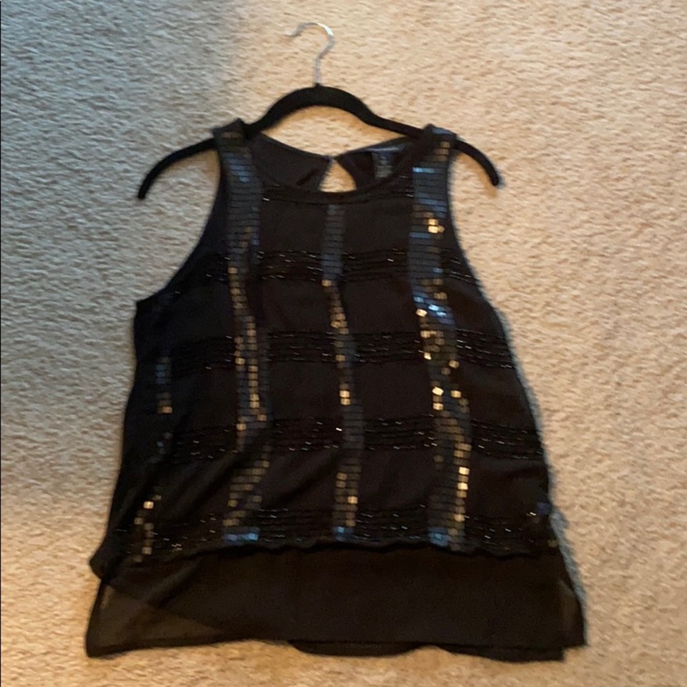 Banana republic beaded top